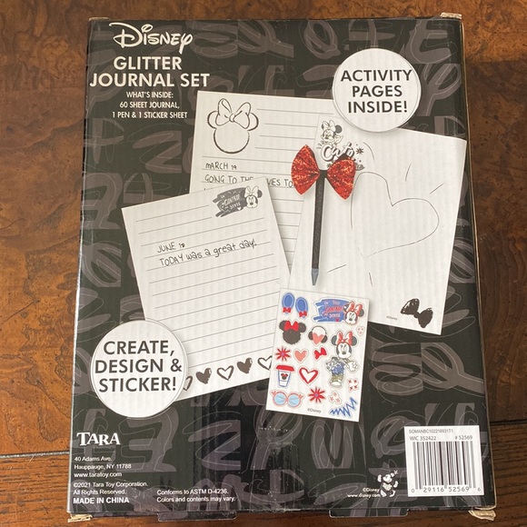 Disney- Mini Glitter Journal Set - Picture 2 of 2